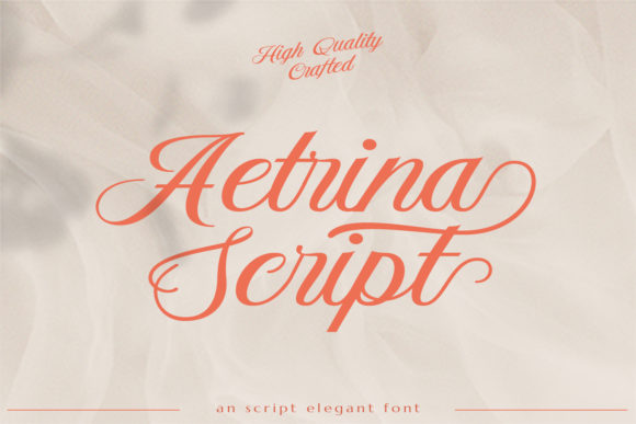 Aetrina Script: The Delicate Handwritten Font for Timeless Designs