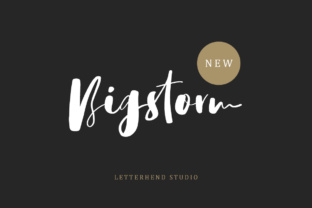 Bigstorm Script: Capturing Attention with Handmade Elegance