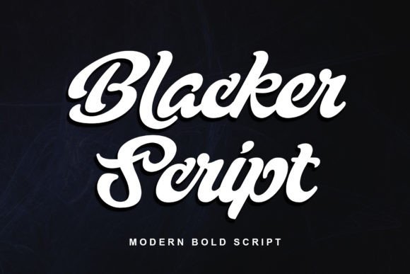 Blacker Script: A Bold, Modern Script for Standout Design