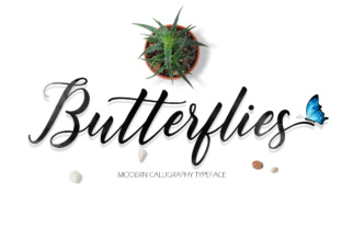 Butterflies Script: A Fresh Calligraphic Font for Modern Designs