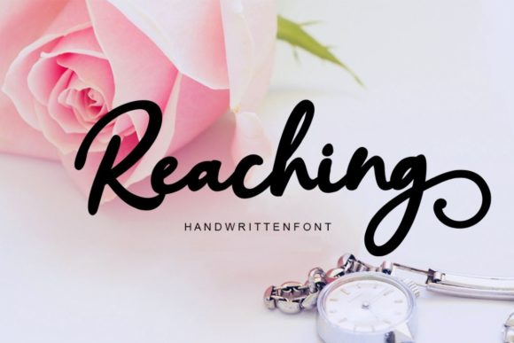 Reaching Script: A Modern Handwritten Font for Authentic Design