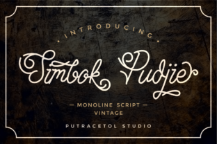 Simbok Pudjie Script: A Vintage Touch for Modern Designs