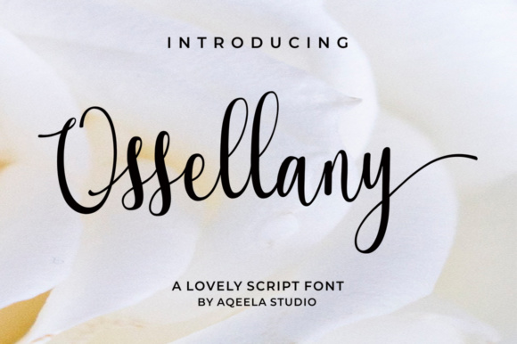 The Elegant Flow of Ossellany Script in Modern Design