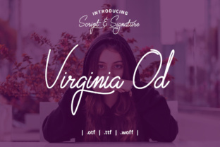 Virginia Od Script: A Calligraphy Font with Character