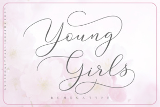 Young Girls Script: A Sweet Calligraphy Font for Creative Projects